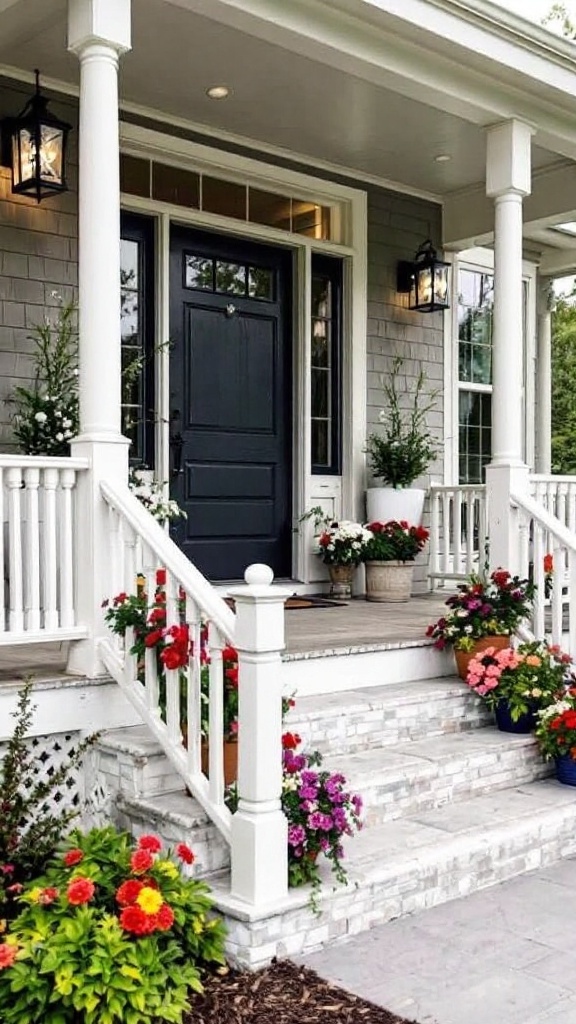 23 Stunning Farmhouse Front Porch Steps to Enhance Your Entryway